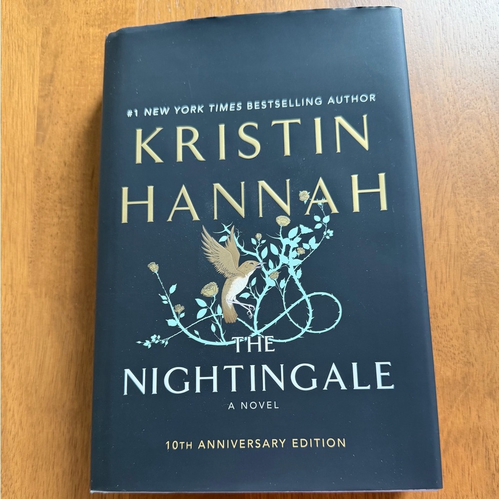 Kristin Hannah "The Nightingale" 10th Anniversary Edition - Black & Gold